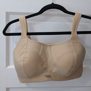 Panache 34E womens wireless sports bra, beige color